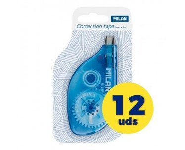 Caja de Corrector de Escritura en Cinta Milan Correction Tape 80185/ 5mm x 8m 12 unidades CYD-0099043