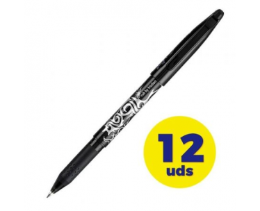 Caja de Bolígrafos de Tinta Borrable Pilot Frixion NFN/ 12 unidades/ Negros CYD-0098533