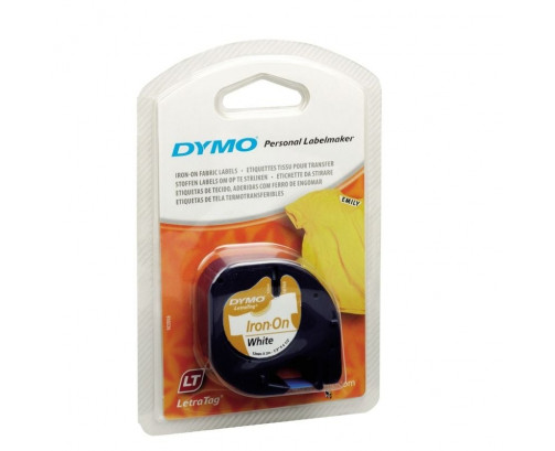 Cinta Rotuladora Adhesiva de Plástico Dymo 18769/ para Letratag/ 12mm x 2m/ Negra-Blanca CYD-0051493