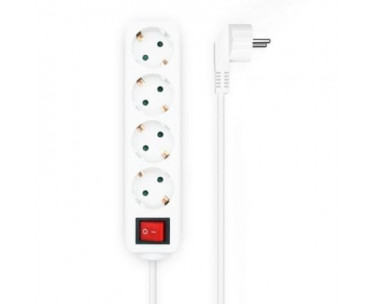Regleta con Interruptor Aisens A154-0649/ 4 Tomas de Corriente/ Cable 1.4m/ Blanco CYD-0108947