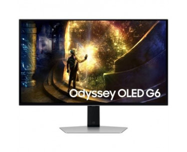 Smart Monitor Gaming Curvo Samsung OLED Odyssey G6 S27DG610SU 27'/ QHD/ 0.03ms/ 240Hz/ VA/ Regulable en altura/ Smart TV/ Plata