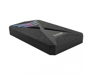 Caja Externa Gaming para Disco Duro de 2.5' TooQ TQE-2550RGB/ USB 3.1/ Sin tornillos CYD-0093178