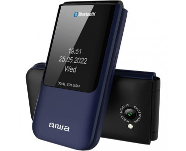 Teléfono Móvil Aiwa FP-24BL para Personas Mayores/ Azul CYD-0114476