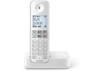 Teléfono Inalámbrico Philips D2501W/34/ Blanco CYD-0096115