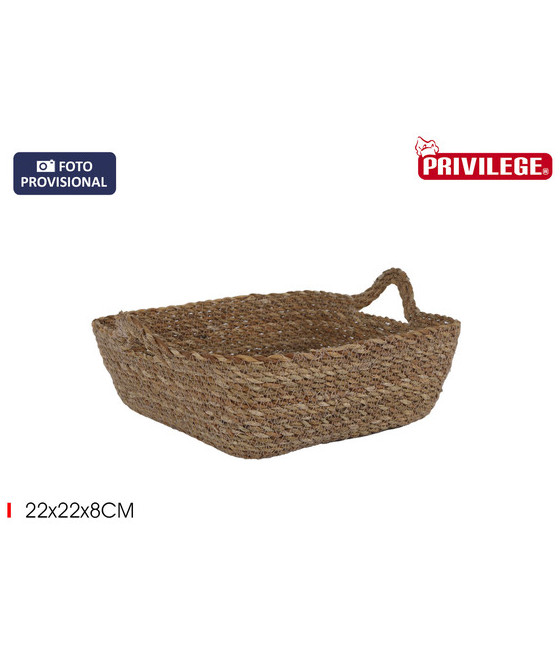 CESTA CONICA MIMBRE CUAD.C/ASA22X22X8CMPRIVILEGE-CYG-479872