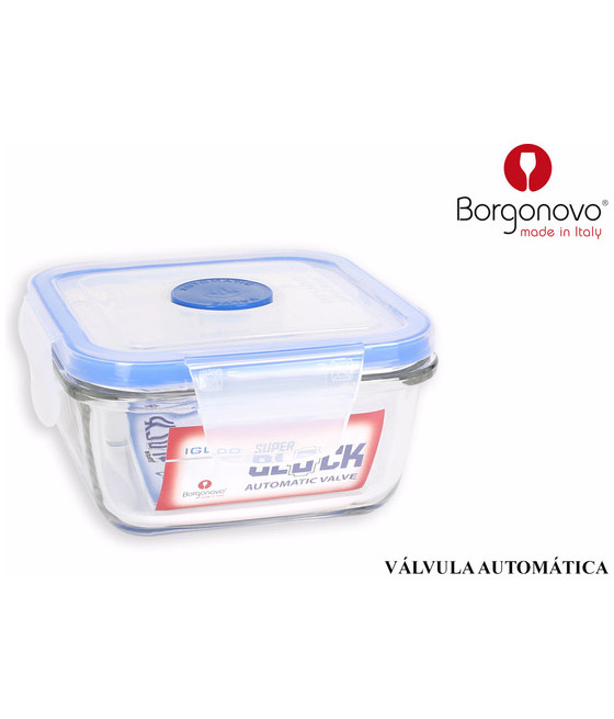 HERMETICO 11CM CON TAPA VALVULA SUPER BLOCK CUADRADA-CYG-144911