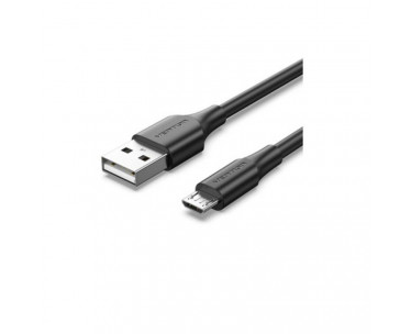 Cable USB 2.0 Vention CTIBG/ USB Macho - MicroUSB Macho/ Hasta 60W/ 480Mbps/ 1.5m/ Negro CYD-0110496