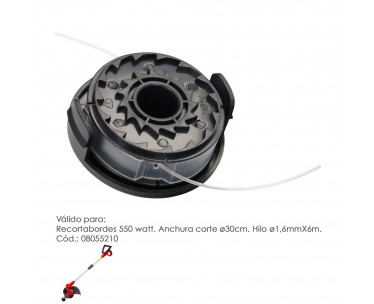 Cabezal Nylon Repuesto Recortabordes 550 Watt. Codigo 08055210, Ref. FOR-8055215