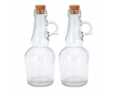 Set aceitera y vinagrera de cristal 250ml, Ref. CYF-77133