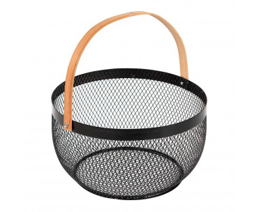 Cesta de malla retro ø29cm colección 'noir kitchen', Ref. CYF-78085