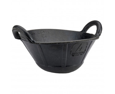 Cubo spart 9 l de caucho resistente negro., Ref. CYF-79726