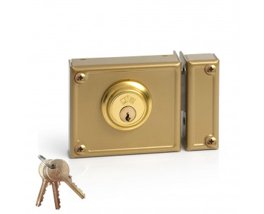 Cerradura de sobreponer solo llave. derecha jis 11-10d jis, Ref. CYF-88551