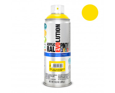 Pintura en spray pintyplus evolution water-based 520 cc ral 1021 amarillo colza, Ref. CYF-95877
