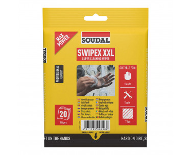 Bolsa de 20 toallitas swipex xxl soudal 120874, Ref. CYF-96440
