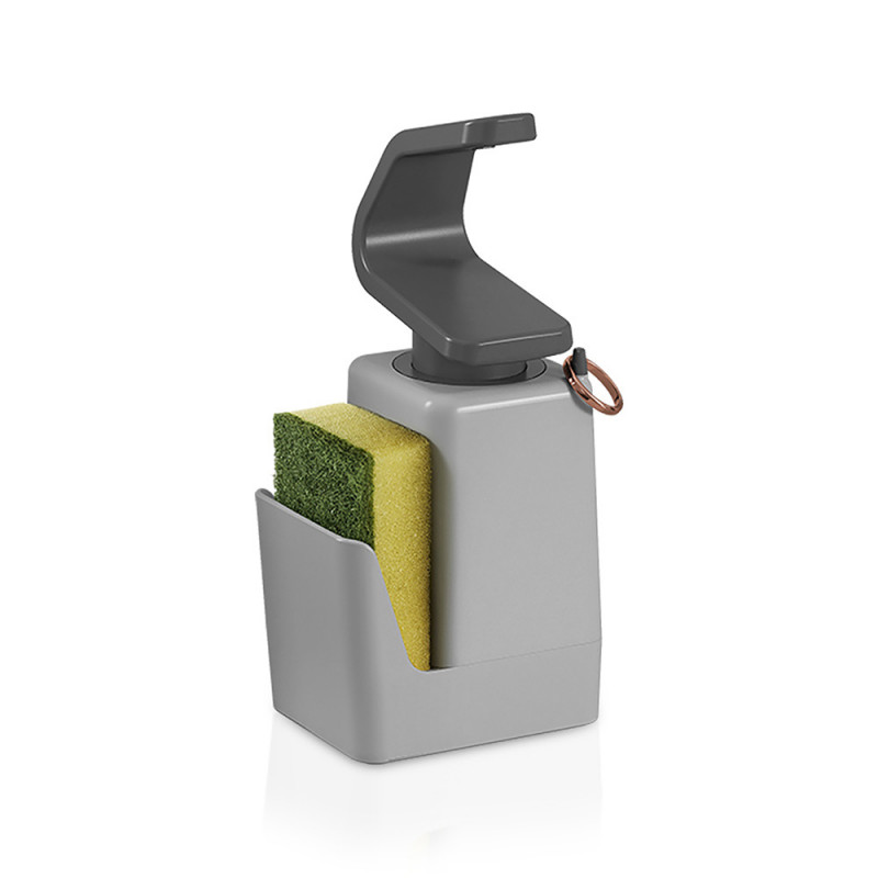 Dispensador de jabón con estropajero 'soap-tex' 11x8x22cm metaltex, Ref. CYF-77349