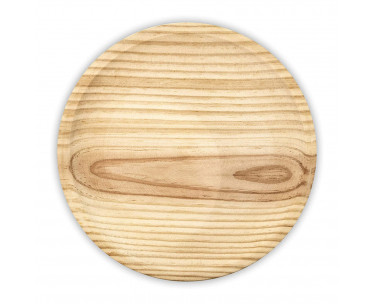 Plato de madera especial para pulpo ø22cm, Ref. CYF-78340