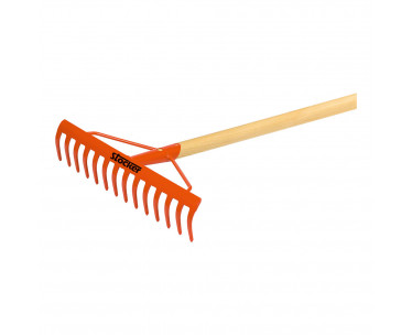 Rastrillo de 14 dientes con mango de madera de 1,4 m, Ref. CYF-79075