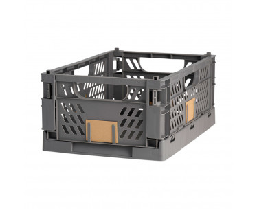 Caja almacenaje plegable gris 50 x 33 x 25 cm, Ref. CYF-81235