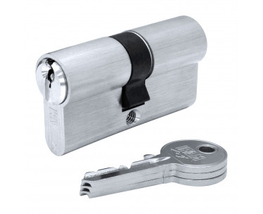 Cilindro f5s3030n níquel 60mm (30+30mm) leva larga 15mm. con 3 llaves de serreta. ifam, Ref. CYF-87611