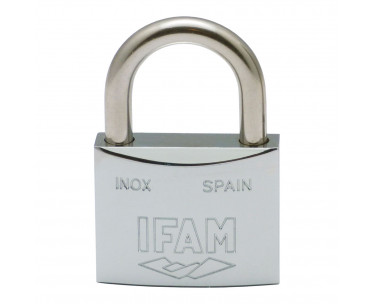 Candado inox. 60 inoxidable 60mm con 2 llaves. arco normal. ifam, Ref. CYF-87653