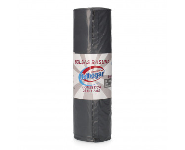 Bolsa de basura domestica color gris 30 l (54 x 60 cm) 25 uds, Ref. CYF-95155