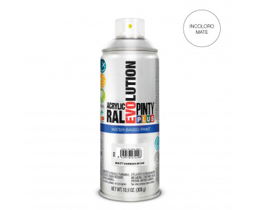 Pintura en spray pintyplus evolution water-based 520 cc m199 barniz mate, Ref. CYF-95873