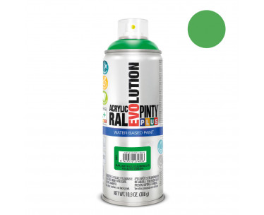 Pintura en spray pintyplus evolution water-based 520 cc ral 6018 verde amarillento, Ref. CYF-95886