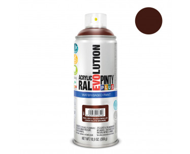 Pintura en spray pintyplus evolution water-based 520 cc ral 8017 chocolate, Ref. CYF-95893