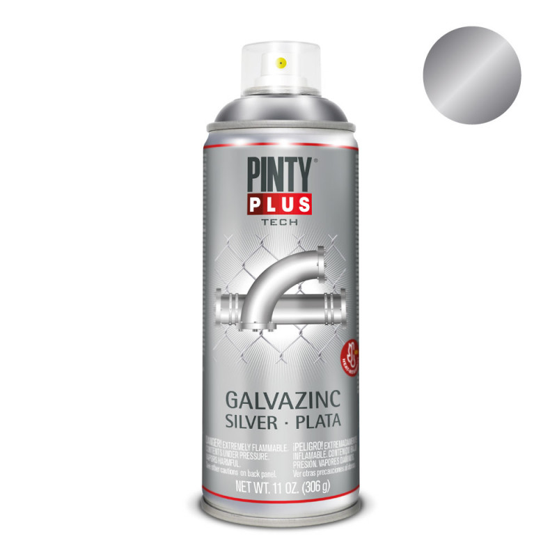 Spray galvanizado en frío plata pintyplus tech, Ref. CYF-96854