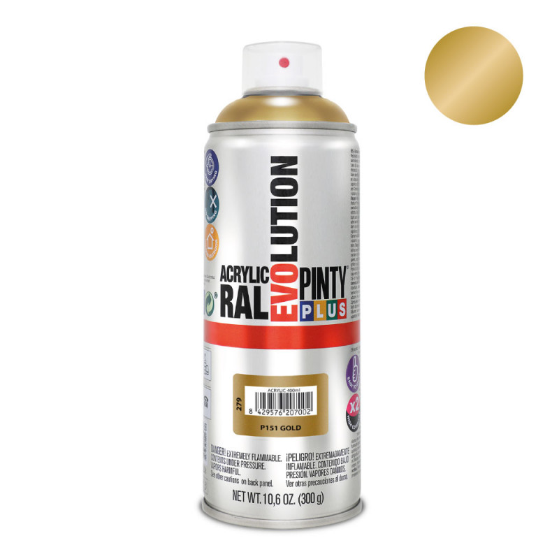 Pintura en spray pintyplus evolution 520 cc p151 oro, Ref. CYF-96983