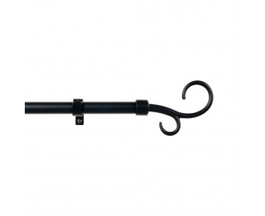 Kit metal 19mm doble báculo negro 160-300cm cintacor - storplanet, Ref. CYF-68236