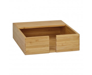 Servilletero de bambu 17,5x17,5x5,5cm ms69235 andrea house, Ref. CYF-73268