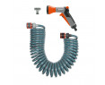 Kit manguera espiral flexible de riego. longitud total 10m gardena, Ref. CYF-74355