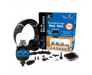 Kit de riego por goteo con programador blue bird, Ref. CYF-74549