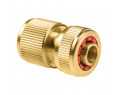 Conector rápido manguera stop de latón brass 5/8", Ref. CYF-75665