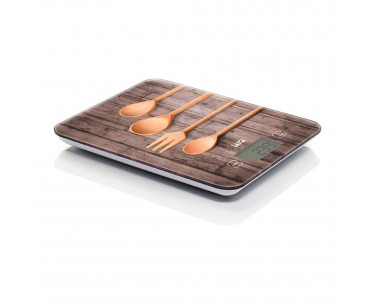 Báscula electronica de cocina, máximo 10 kg. diseño cucharas, Ref. CYF-76599