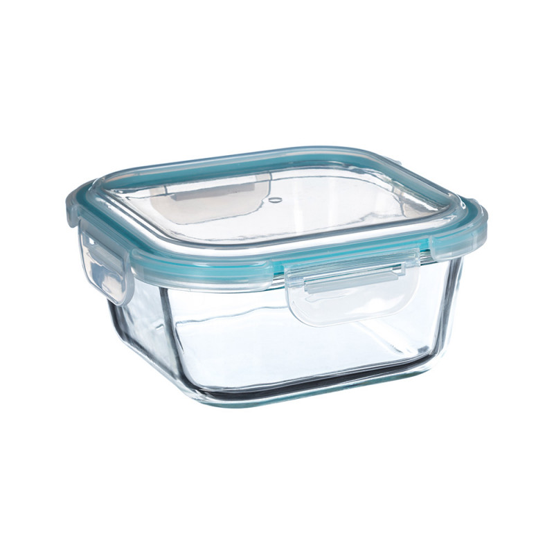Fiambrera de cristal 800 ml 16 x 16 x 7,40 cm, Ref. CYF-76921