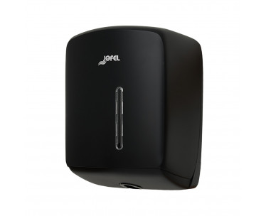 Dispensador papel mecha timeless abs reciclado negro jofel, Ref. CYF-07785