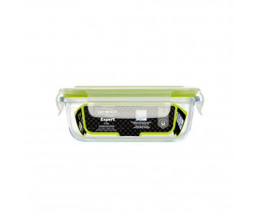 Fiambrera hermética rectangular borosilicato expert 370 ml, Ref. CYF-14635