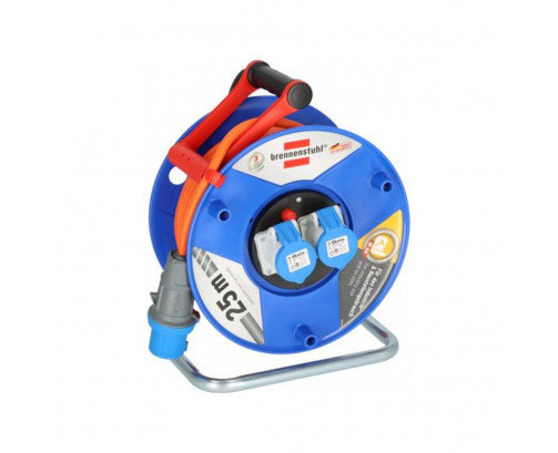 Enrollacables 25 m 3 g 2,50 mm² 2 tomas cee 230v / 16a ip44, Ref. CYF-20000