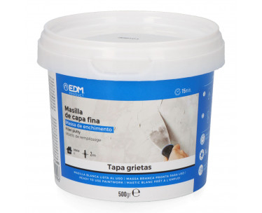 Masilla de capa fina lista al uso 500g edm, Ref. CYF-24999
