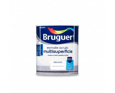 Esmalte acrilico multisuperficie blanco permanente brillante 0,750l 5057422 bruguer, Ref. CYF-25004