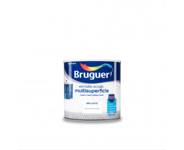 Esmalte acrilico multisuperficie blanco permanente brillante 0,250l 5160638 bruguer, Ref. CYF-25005