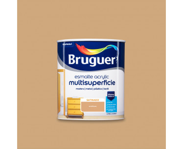 Esmalte acrilico multisuperficie avellana satinado 0,750l 5161509 bruguer, Ref. CYF-25017