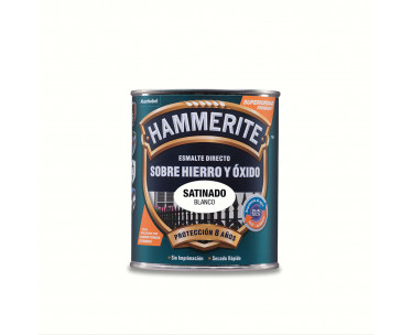 Hammerite esmalte metalico blanco satinado 0.750l 5093743, Ref. CYF-25039