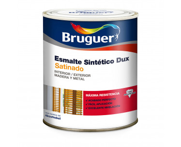 Esmalte sintetico dux negro satinado 0,75l bruguer, Ref. CYF-25170