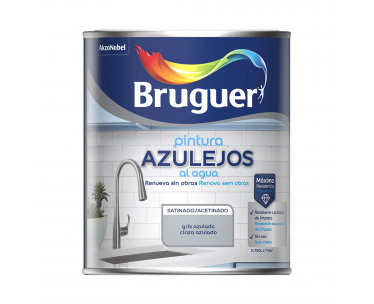 Pintura azulejos al agua gris azulado satinado 750 ml, Ref. CYF-25188