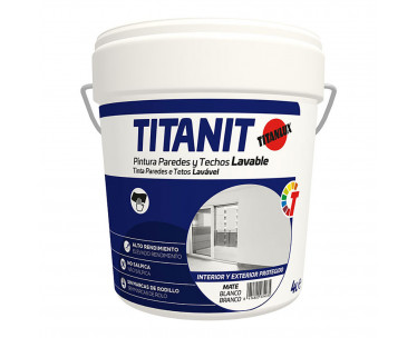 Pintura para paredes y techos lavable it blanco mate interior y exteriores protegidos 4 l 029190004, Ref. CYF-25732