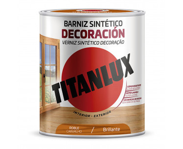 Barniz sintético decoración roble brillante 0,250l titanlux m10100214, Ref. CYF-25781