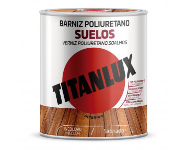 Barniz poliuretano suelos incoloro satinado 0,750l titanlux m17100034, Ref. CYF-25807